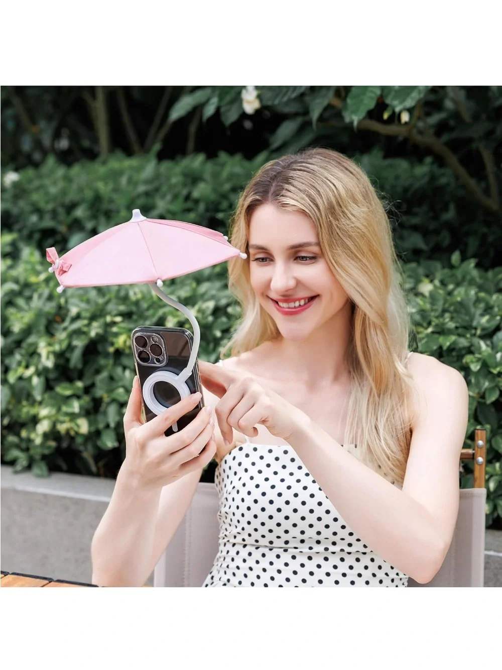 Universal Magsafe Pink Phone Sunshade Mini Umbrella